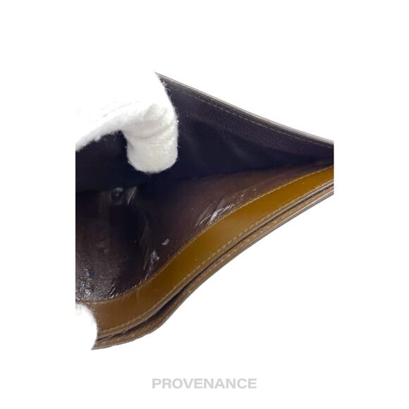 🔴 (JUNK LOT) Ferragamo Bifold Wallets - Gold Gancini - Picture 5 of 8